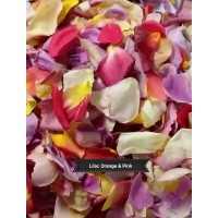 36 x Confetti throwing cones with rose petals & display stands